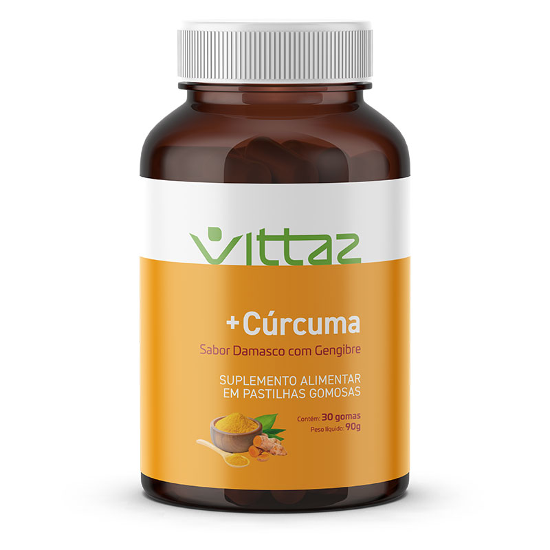 Frasco da cúrcuma Vittaz em destaque